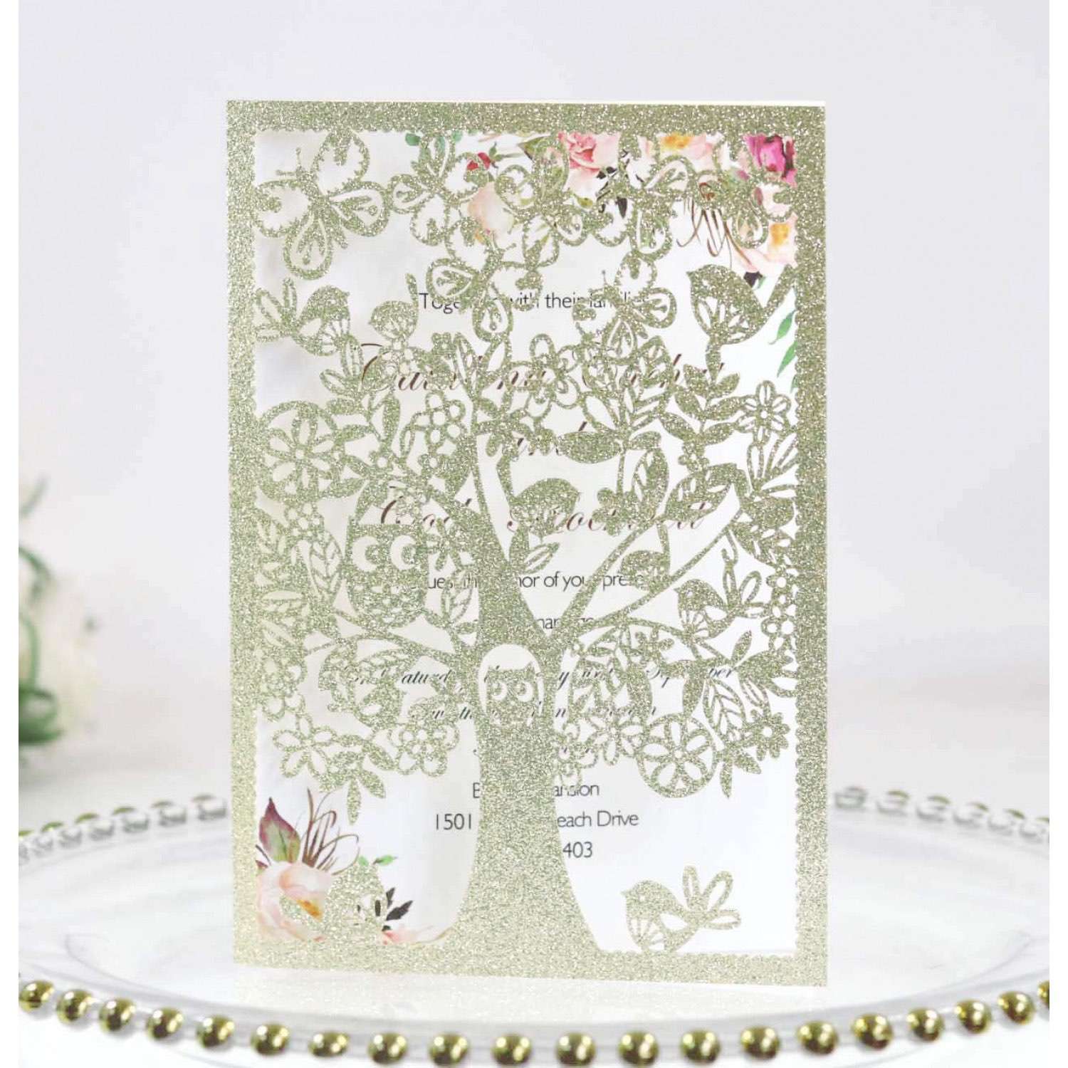 Teachers' Day Greeting Card Graduation Card Laser Invitation Card Wholesale